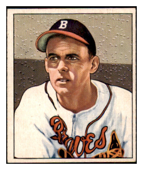 1950 Bowman Baseball #192 Bob Chipman Braves EX-MT Copyright 490245