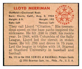 1950 Bowman Baseball #173 Lloyd Merriman Reds EX-MT 490247