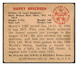 1950 Bowman Baseball #090 Harry Brecheen Cardinals VG 490252