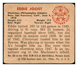 1950 Bowman Baseball #103 Eddie Joost A's VG 490264