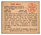 1950 Bowman Baseball #052 Sam Mele Senators VG 490287