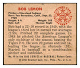 1950 Bowman Baseball #040 Bob Lemon Indians EX 490291