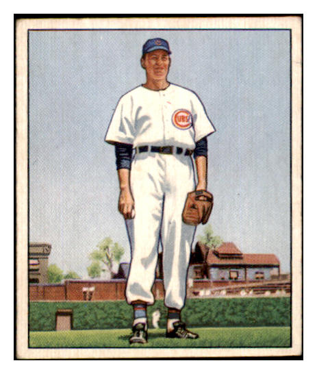 1950 Bowman Baseball #061 Bob Rush Cubs EX 490293