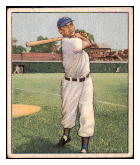 1950 Bowman Baseball #025 Hank Sauer Cubs EX 490303