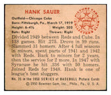 1950 Bowman Baseball #025 Hank Sauer Cubs EX 490311