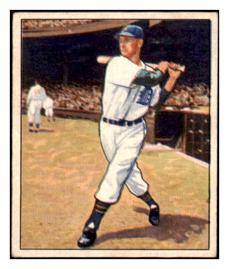 1950 Bowman Baseball #041 Hoot Evers Tigers EX 490312