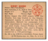 1950 Bowman Baseball #200 Kirby Higbe Giants EX-MT Copyright 490349