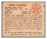 1950 Bowman Baseball #030 Eddie Waitkus Phillies VG 490357
