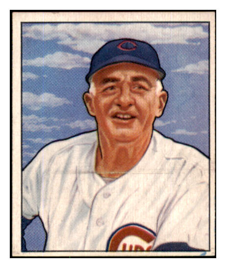 1950 Bowman Baseball #229 Frank Frisch Cubs EX-MT Copyright 490364