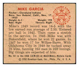 1950 Bowman Baseball #147 Mike Garcia Indians VG-EX 490371