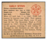 1950 Bowman Baseball #148 Early Wynn Indians VG-EX 490372