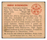 1950 Bowman Baseball #018 Eddie Robinson Senators GD-VG 490394