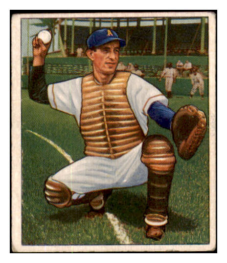 1950 Bowman Baseball #157 Mike Guerra A's VG 490406