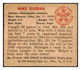 1950 Bowman Baseball #157 Mike Guerra A's VG 490406