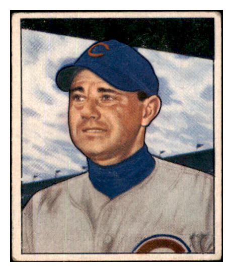 1950 Bowman Baseball #230 Bill Serena Cubs VG Copyright 490411