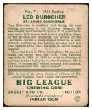 1934 Goudey #007 Leo Durocher Cardinals PR-FR 490452