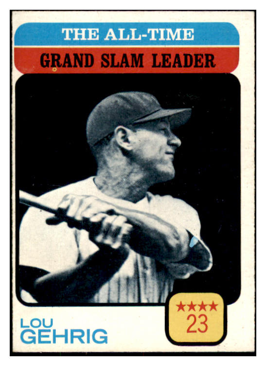 1973 Topps Baseball #472 Lou Gehrig ATL Yankees EX-MT 490528