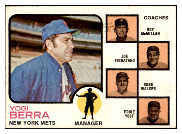 1973 Topps Baseball #257 Yogi Berra Mets EX-MT 490530