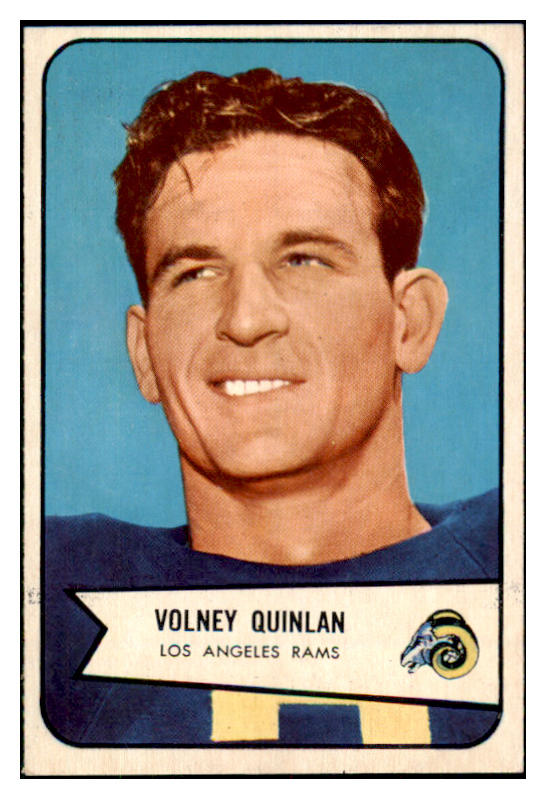 1954 Bowman Football #044 Volney Quinlan Rams EX-MT 490566