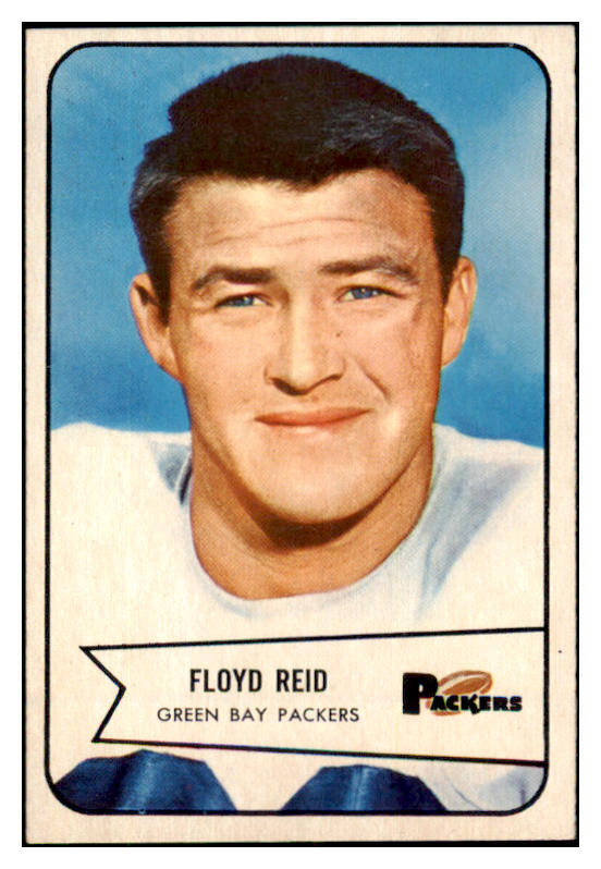 1954 Bowman Football #022 Floyd Reid Packers EX-MT 490568