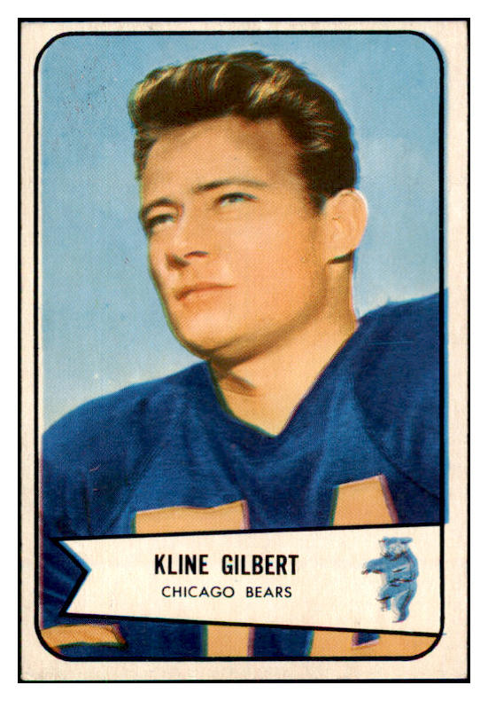 1954 Bowman Football #123 Kline Gilbert Bears EX-MT 490573