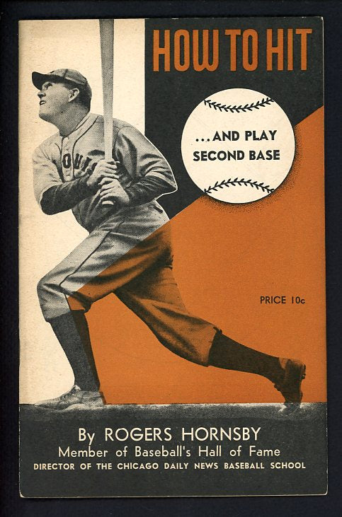 1945 Chicago Daily News Rogers Hornsby How To Hit And Play Second Base