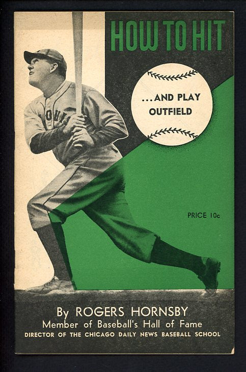 1945 Chicago Daily News Rogers Hornsby How To Hit And Play Outfield