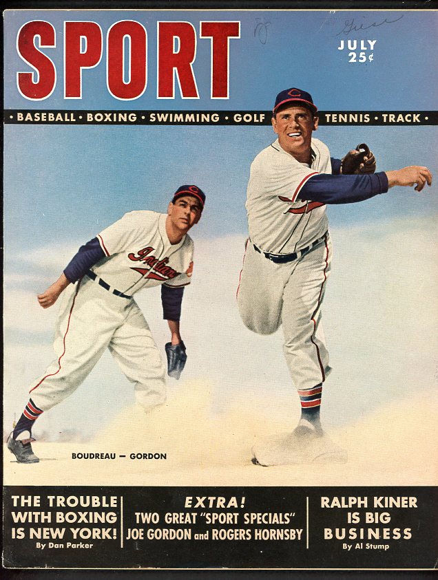 July 1949 Sport Magazine Lou Boudreau Joe Gordon Cover 490689