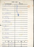 1976 San Francisco Giants Line Up Card Murcer Evans 490697