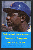 1976 Magnavox Hank Aaron Souvenir Program 490716