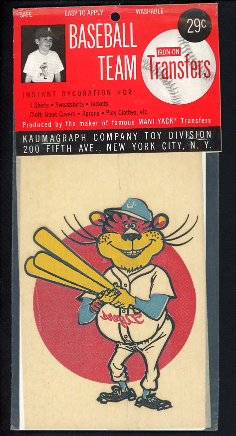 1960's Kaumagraph Iron On Transfer Detroit Tigers Unopened 490725