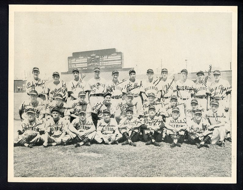 1949 Hollywood Stars Pacific Coast League Team Photo Noren 490734