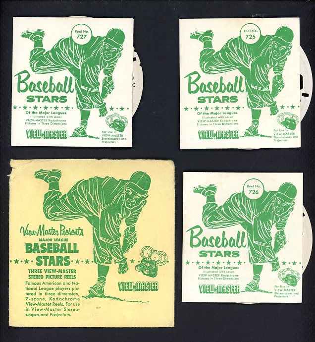 1953 View Master Baseball Lot Of 3 Reels Campanella Berra Irvin 490739