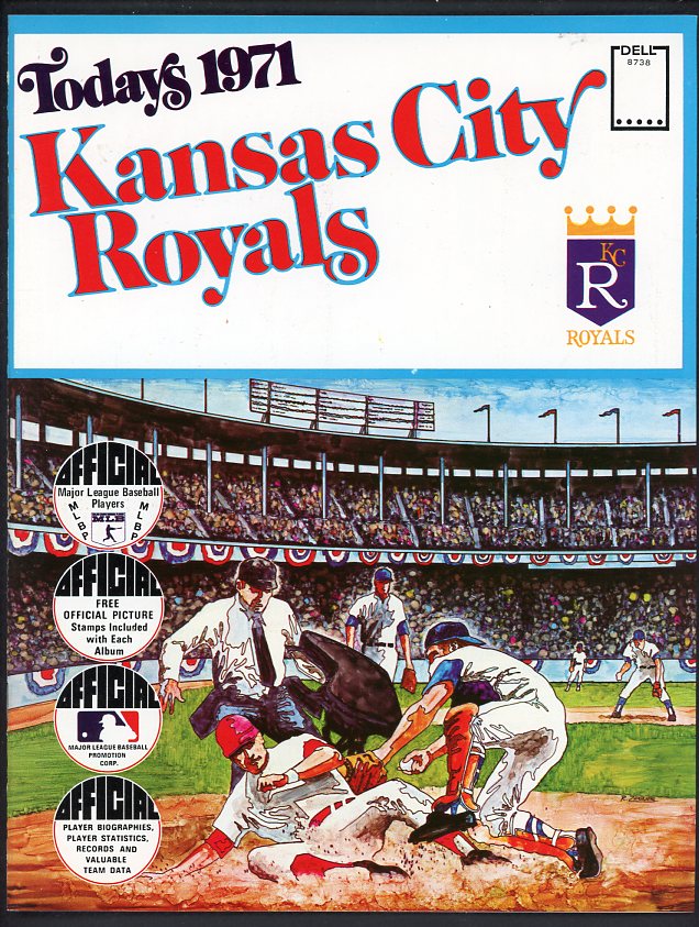 1971 Dell Stamp Album Kansas City Royals Complete Piniella Otis 490749