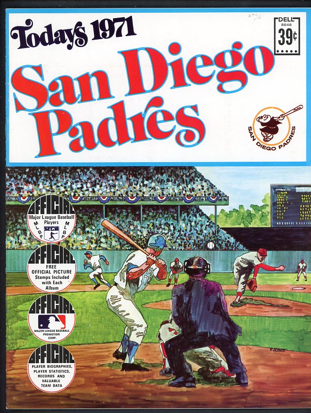 1971 Dell Stamp Album San Diego Padres Complete Gaston Colbert 490753