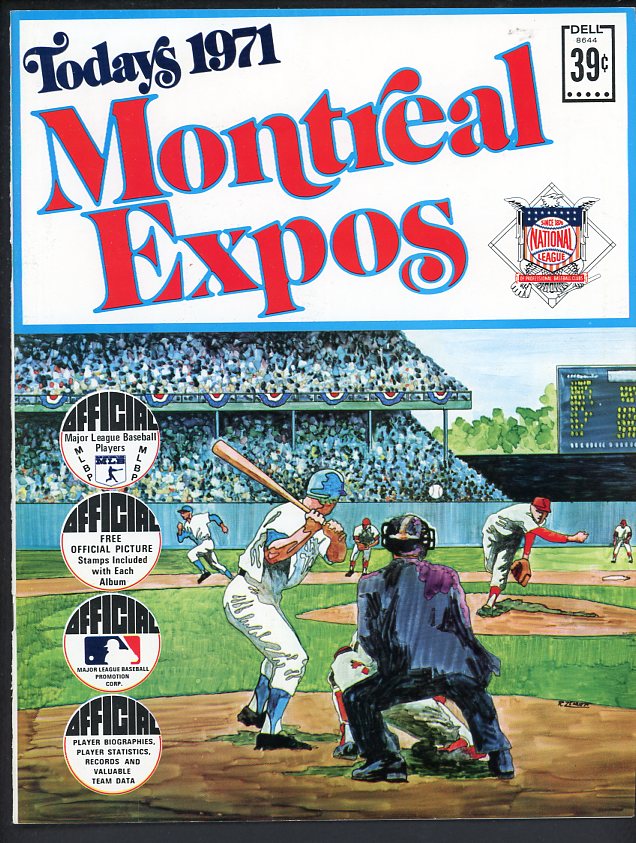 1971 Dell Stamp Album Montreal Expos Complete Fairly Staub 490754