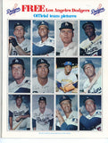 1971 Dell Stamp Album Los Angeles Dodgers Complete Wills Allen 490756