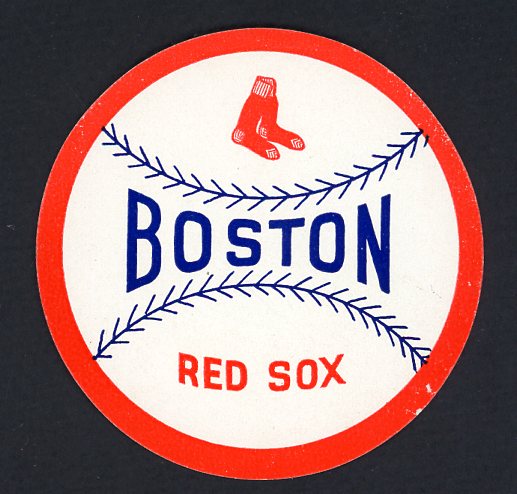 1940's 3" Paper Emblem Boston Red Sox 490773