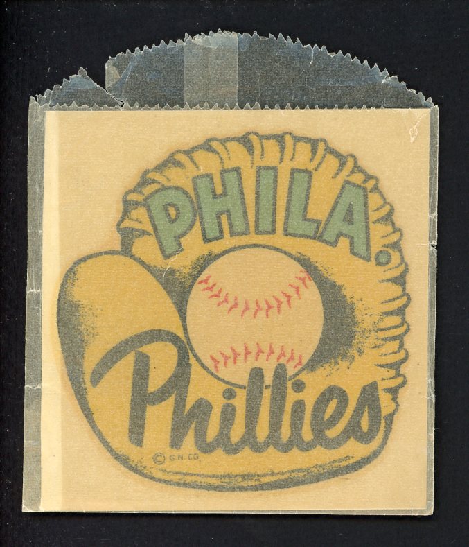 1950's Goldfarb Novelties Decal Philadelphia Phillies 490775