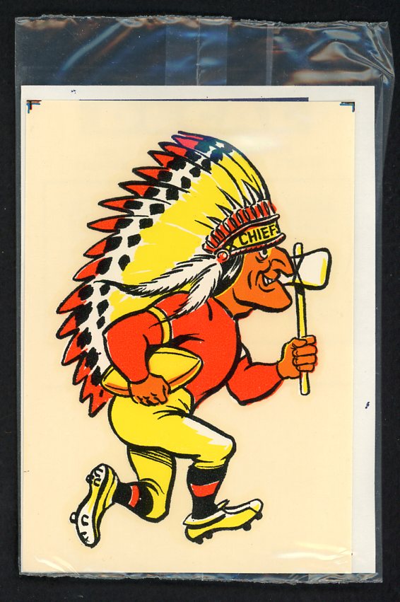 1970's Decalcomania Decal Kansas City Chiefs 490782