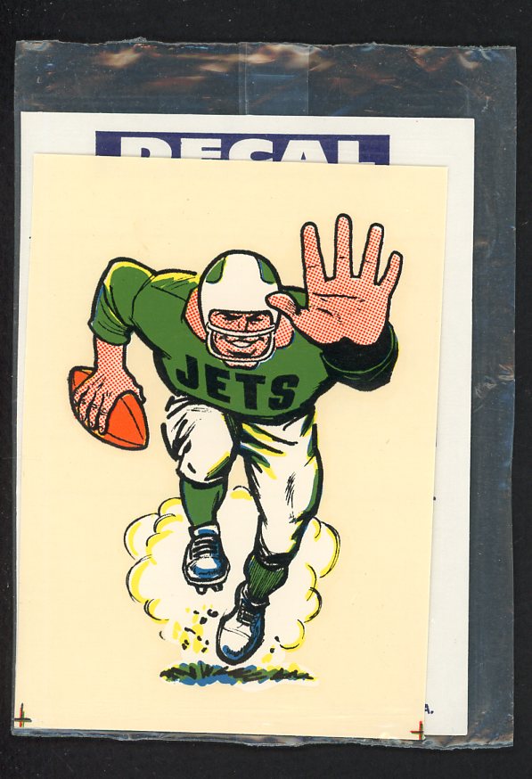 1970's Decalcomania Decal New York Jets 490787