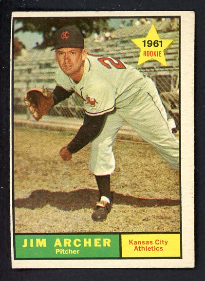 1961 Topps Baseball #552 Jim Archer A's VG-EX 490801