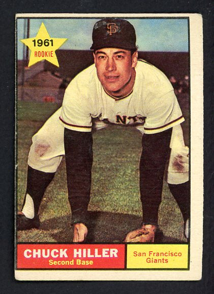 1961 Topps Baseball #538 Chuck Hiller Giants VG 490809