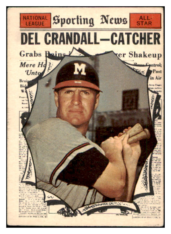 1961 Topps Baseball #583 Del Crandall A.S. Braves VG 490810