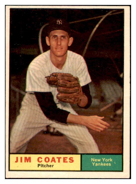 1961 Topps Baseball #531 Jim Coates Yankees NR-MT 490814