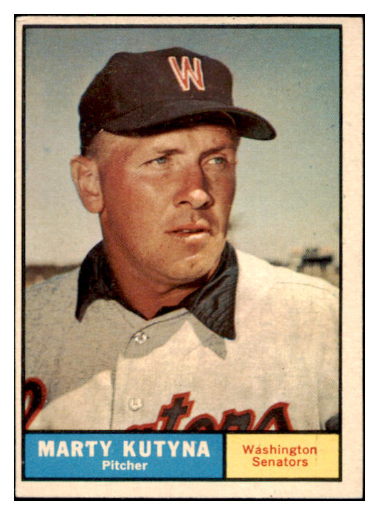 1961 Topps Baseball #546 Marty Kutyna Senators NR-MT 490818