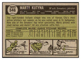 1961 Topps Baseball #546 Marty Kutyna Senators NR-MT 490818