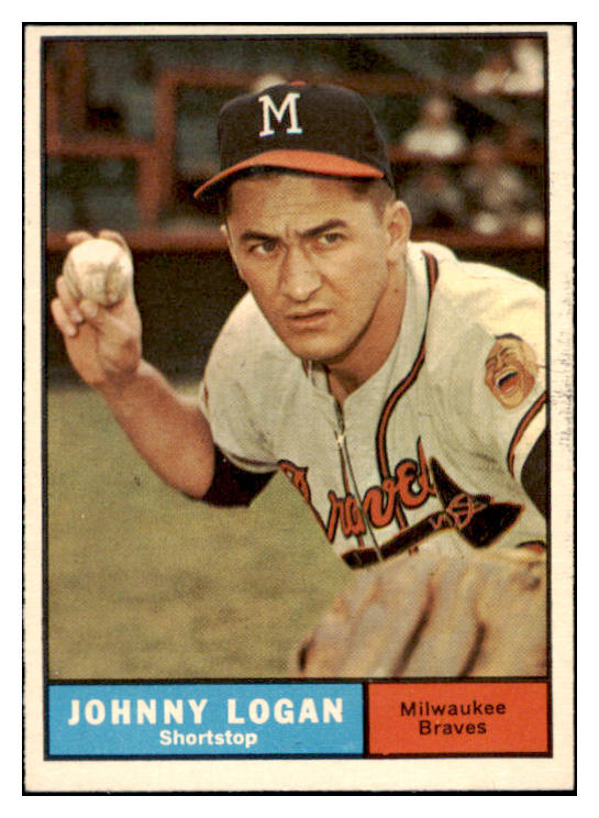 1961 Topps Baseball #524 Johnny Logan Braves EX-MT 490824