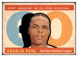 1960 Topps Baseball #556 Charlie Neal A.S. Dodgers VG 490826