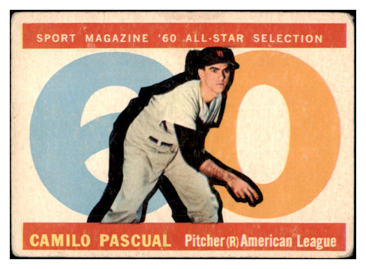 1960 Topps Baseball #569 Camilo Pascual A.S. Senators VG 490839